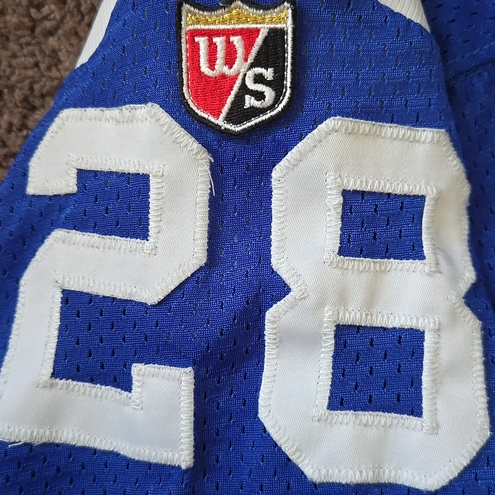 1995 Marshall Faulk Indianapolis Colts Wilson Authentic NFL Jersey - Picture 6 of 9